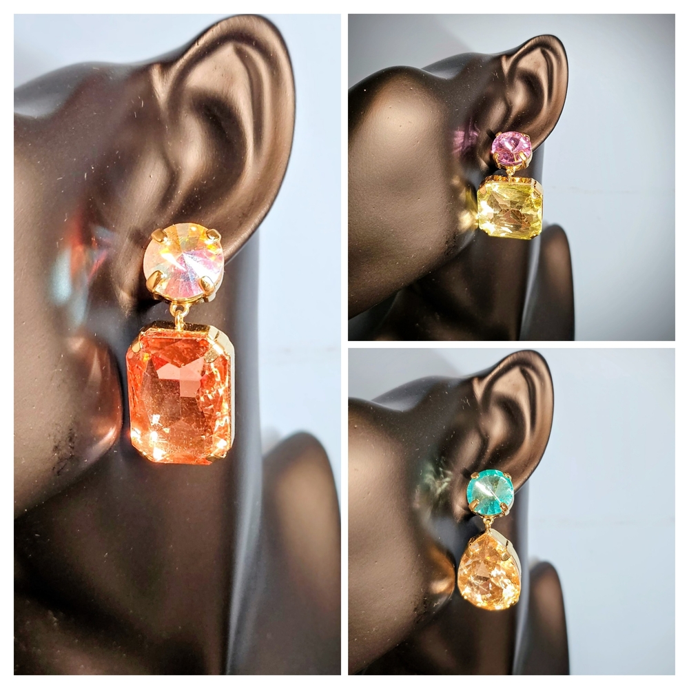 💯 3 PAIRS BaubleBar Multicolor Drop Earrings (new in box) 💯